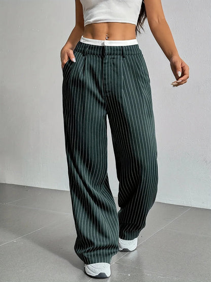 PinstripePower™ — Sculpt Your Curves and Command Every Room with Effortless Style