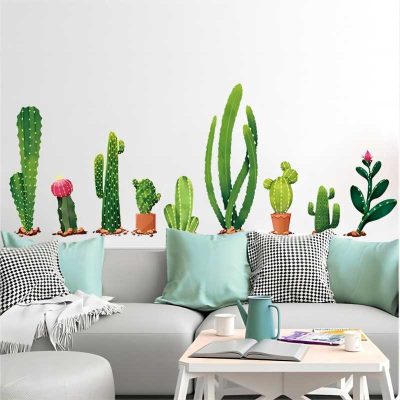 Thryvo 3D Green Plant Wall Sticker