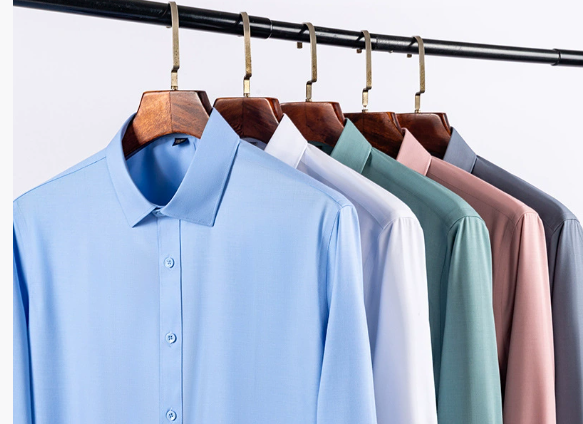 Camicia da Uomo Zylox Senza Pieghe con Bottoni