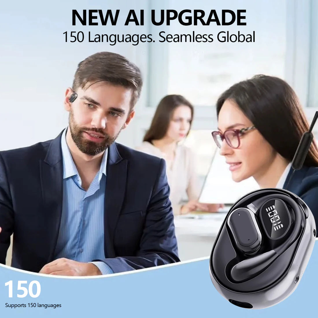 VoxPath™ Wireless Earbuds — Vorbește instantaneu 150 de limbi și conectează-te ca un insider global