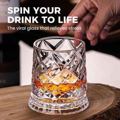 Pahar HypnoSpin pentru Whiskey™ — Aprinde-ți Simțurile cu Fiecare Înghițitură Hipnotizantă