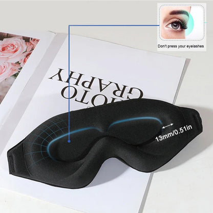 Maschera per Dormire Velora — Maschera Oculare Contornata 3D per un Riposo Confortevole e a Prova di Luce