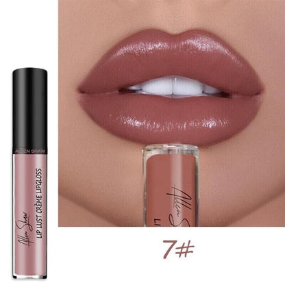 12 Color Cream Texture Lipstick Waterproof.