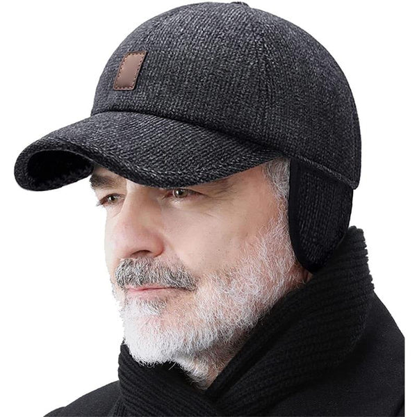 Kairo Hat — Leichte warme Baseballkappe mit Ohrklappen für den Winter