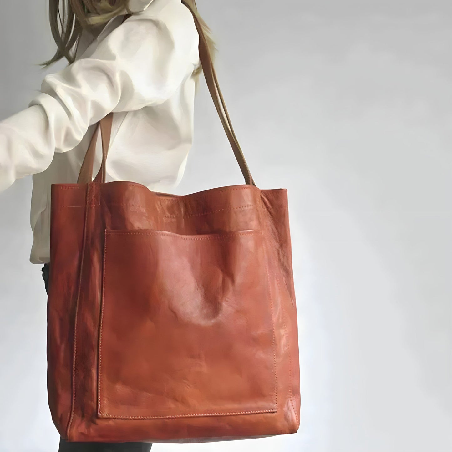 Elara — Dames dagelijkse tas met duurzaam suède interieur