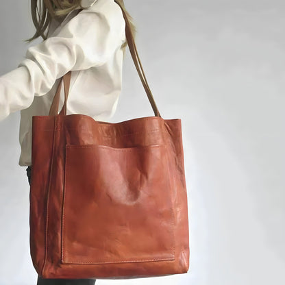 Elara — Dames dagelijkse tas met duurzaam suède interieur