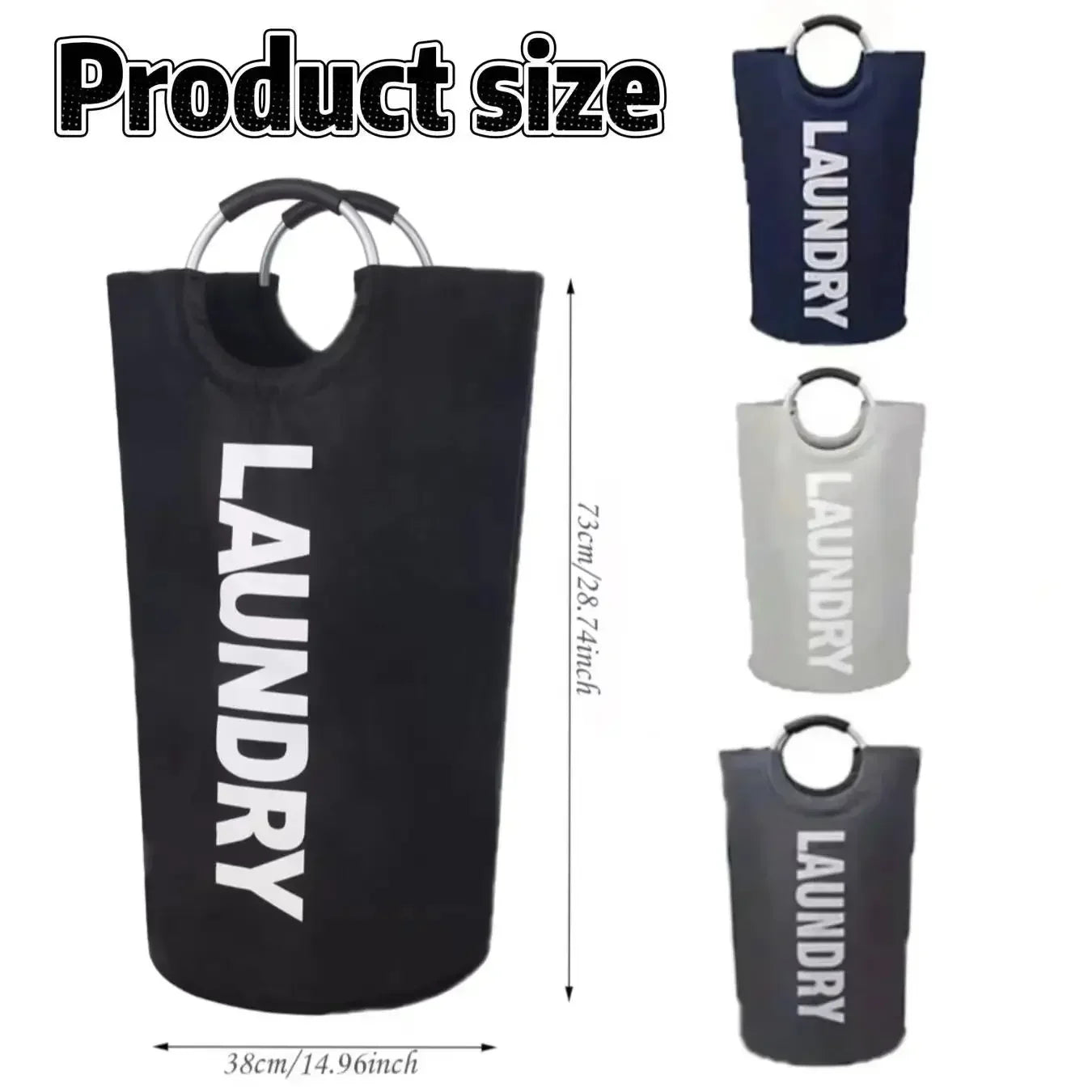 Taryn — Foldable Oxford Fabric Laundry Basket with Large Capacity