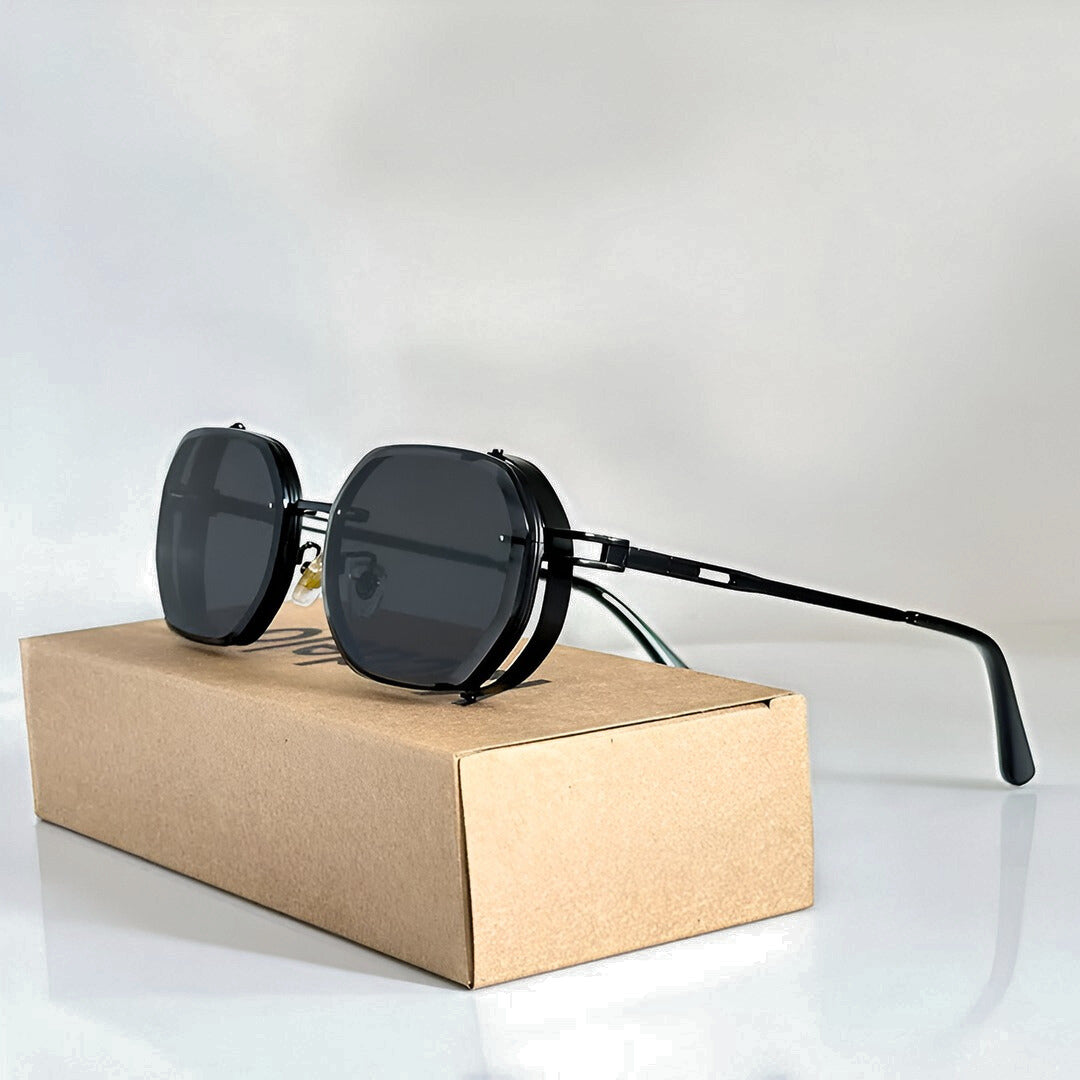 Bravenon — Ochelari de soare aviator cu protecție UV400 și croială ajustabilă