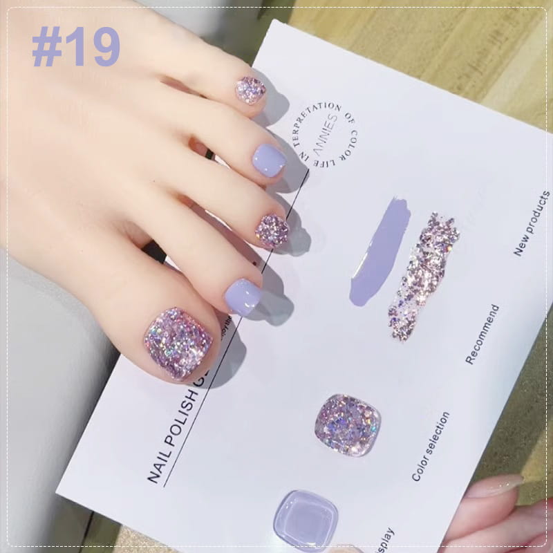 Duo de vernis à ongles Liora — Ensemble de vernis pailleté bicolore avec brillance longue durée