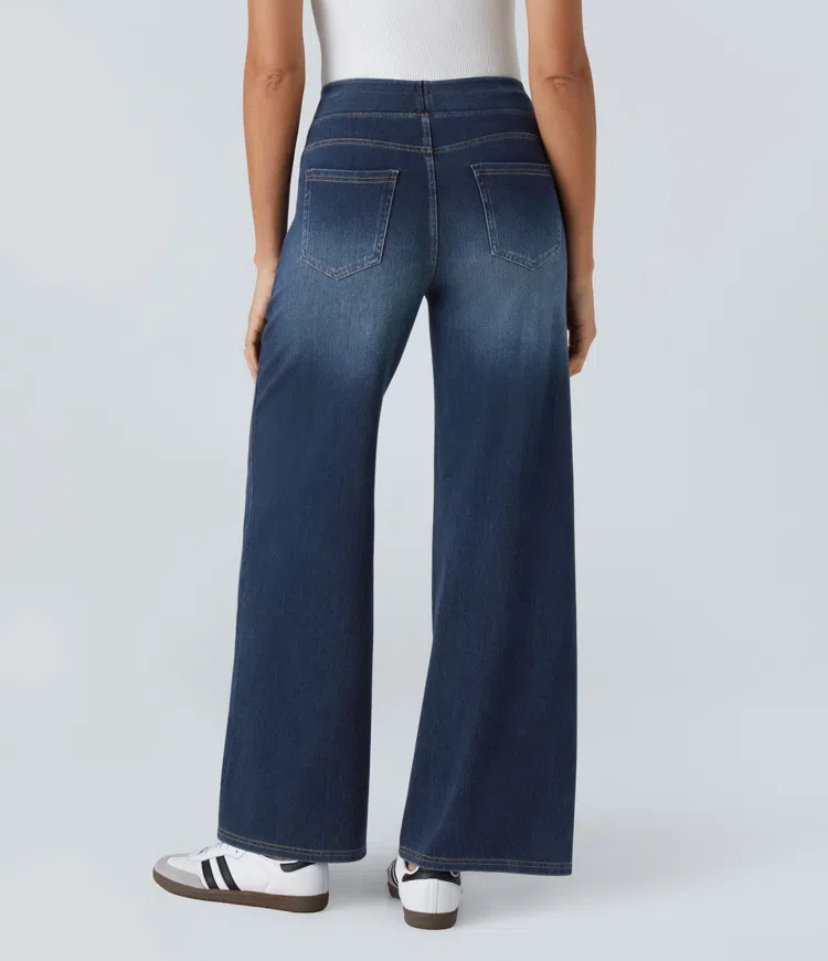 High-Waisted Wide Leg Jeans™ — Unlock All-Day Confidence and Freedom in Every Step