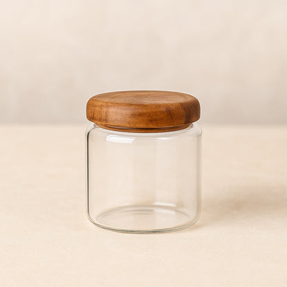 Acacia Glass Kitchen Storage Jar Set™ — Turn Your Pantry Into a Fresh, Elegant Sanctuary Every Day