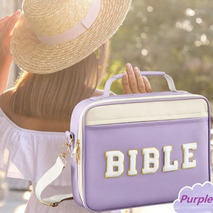 Eloria — Dámska kvetinová taška na Bibliu s odnímateľným ramenným popruhom