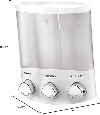 3-Chamber Shower Dispenser 25$ TODAY ONLY