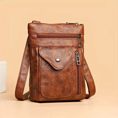 Nola Vintage Crossbody Bag — Kompakte Designer-Umhängetasche mit verstellbarem Riemen