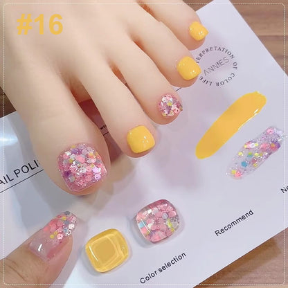 Duo de vernis à ongles Liora — Ensemble de vernis pailleté bicolore avec brillance longue durée