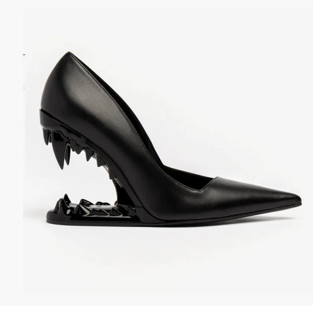 Lunara Wolffang Heels — Sculpted Wolf Fang Heels with Cushioned Comfort