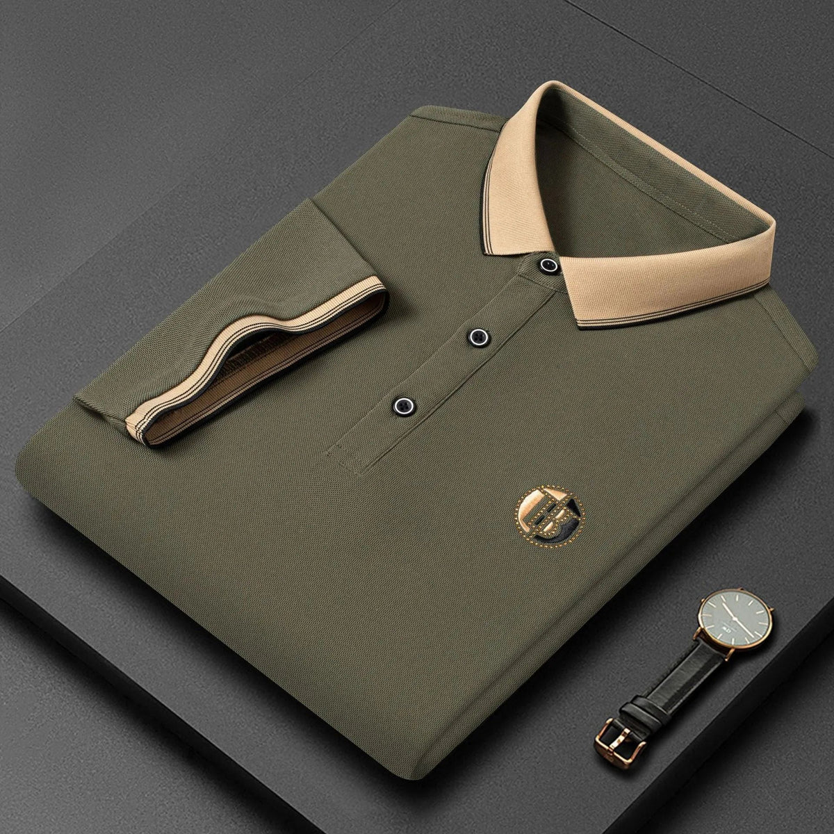 Gullfarget titan polo skjorte