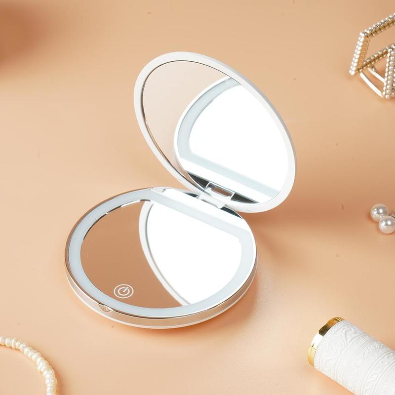 Viora — Portable Foldable LED Makeup Mirror with Natural Light