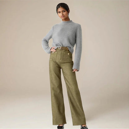 Norla Jeans — High-Waist Loose Fit Denim Trousers with Stretch