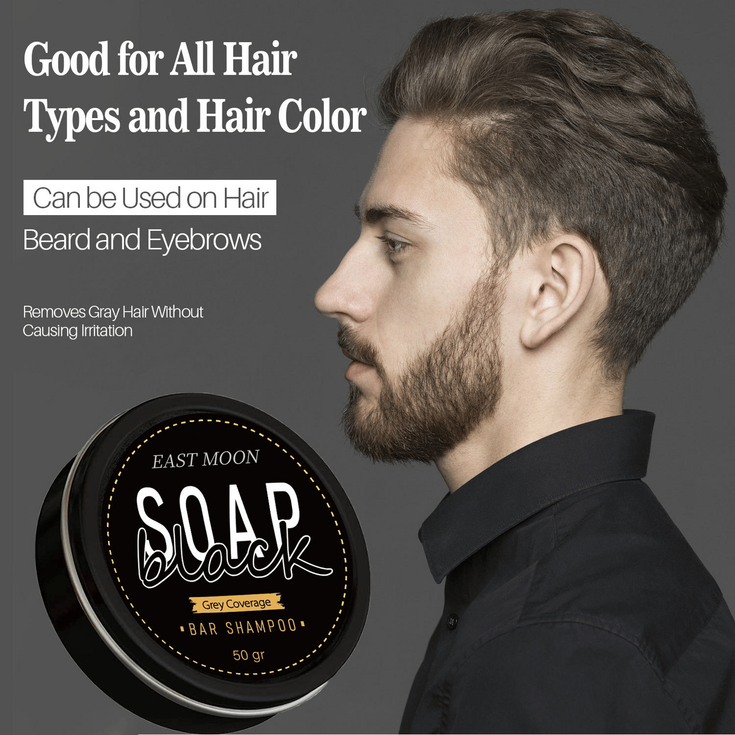 Liora Soap — Natural Gray Hair Renewal Bar with Nourishing Care