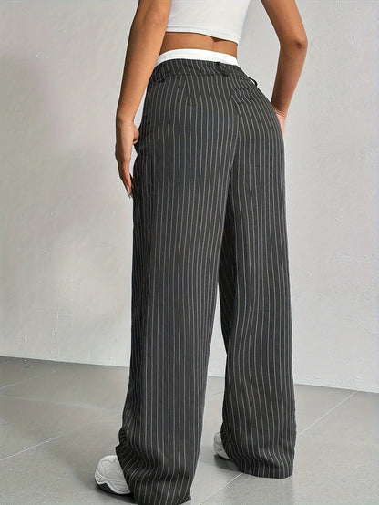 PinstripePower™ — Sculpt Your Curves and Command Every Room with Effortless Style