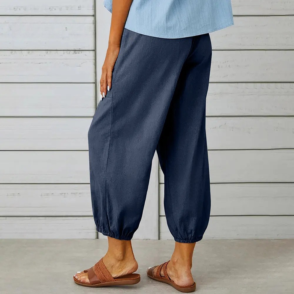 Kairo — Lightweight Cotton-Linen Pants with Elastic Waistband