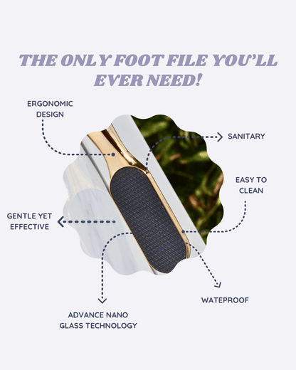 SmoothStep — Nano-Glass Foot File for Soft, Smooth Feet