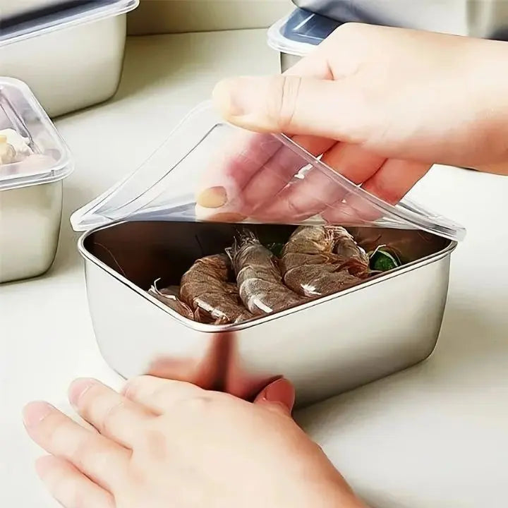 Mivoza Edelstahl Dose™ — Neem Je Gezondheid in Eigen Hand met Lekvrije, Plasticvrije Versheid
