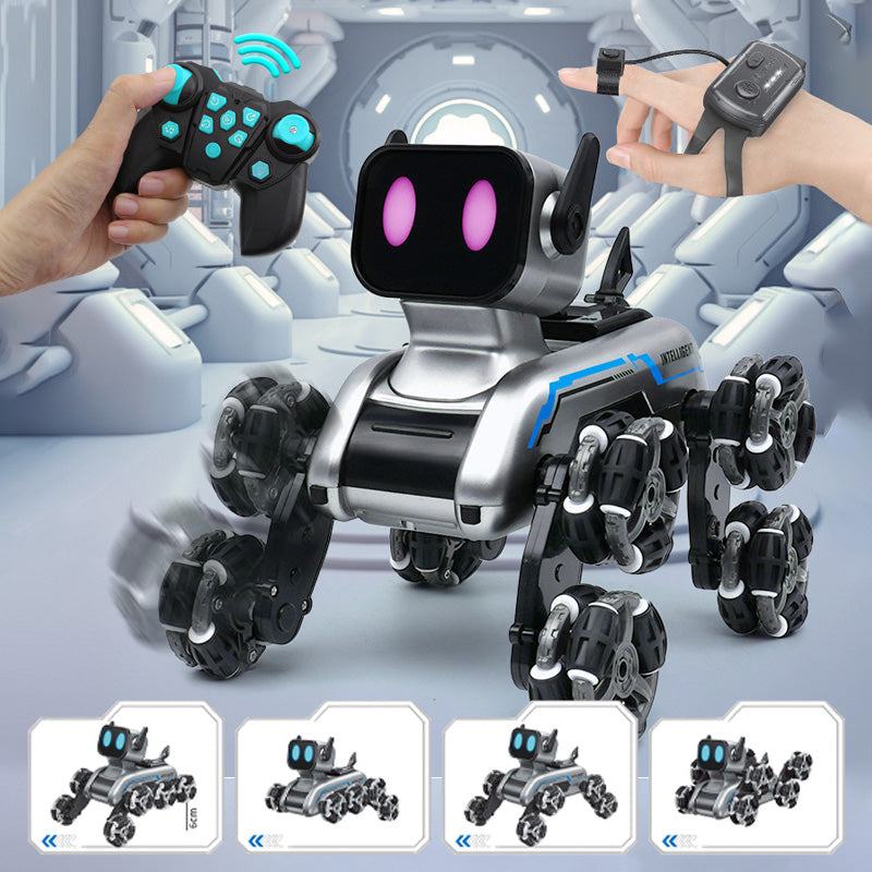 Rylo Stunt Dog Car — Gesture-Controlled Remote Toy with LED Lights