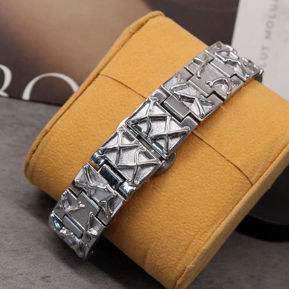 Zaylen — Liquid-Metal Frame Steel Watch with Chrome Bracelet