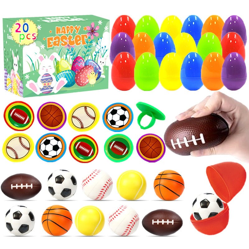 Prefilled Easter Eggs with Toys and Stickers for Egg Hunts 19$ TODAY ONLY