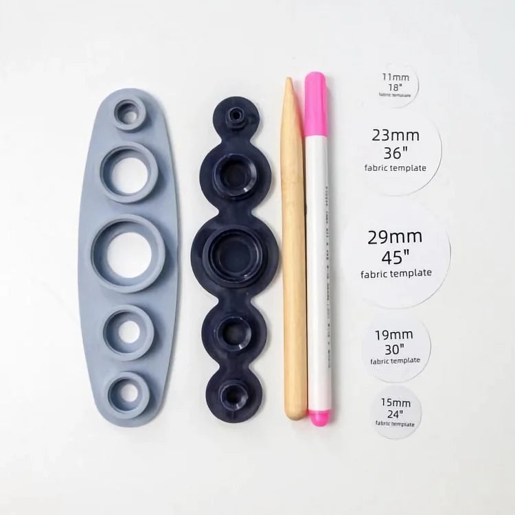 VelloCraft OneTouch — Kit compatto per realizzare bottoni con copertura automatica per lavori creativi