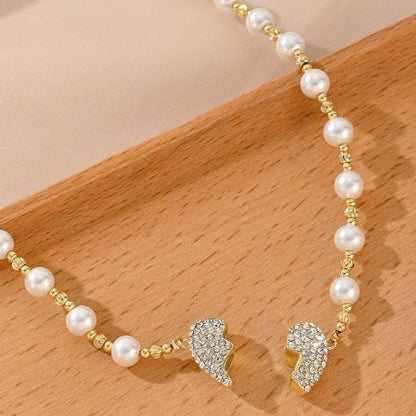 💖 The perfect gift for love and elegance - Lumora heart pearl necklace 💖