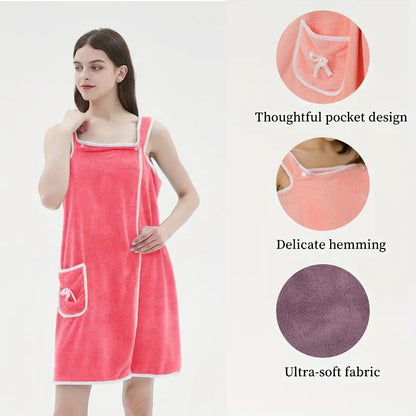 Liora — Plus Size Waterproof Wearable Shower Skirt with Secure Fit