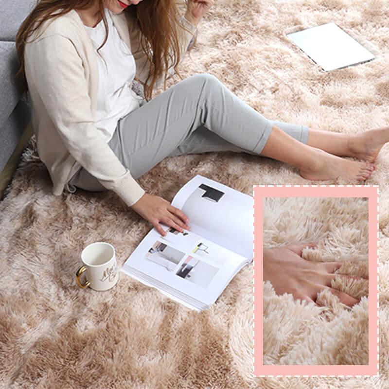 ⏳Reducere 50% pentru Timp Limitat⏰Covoraș de Podea Pufoasă cu Culoare Gradient🛋️
