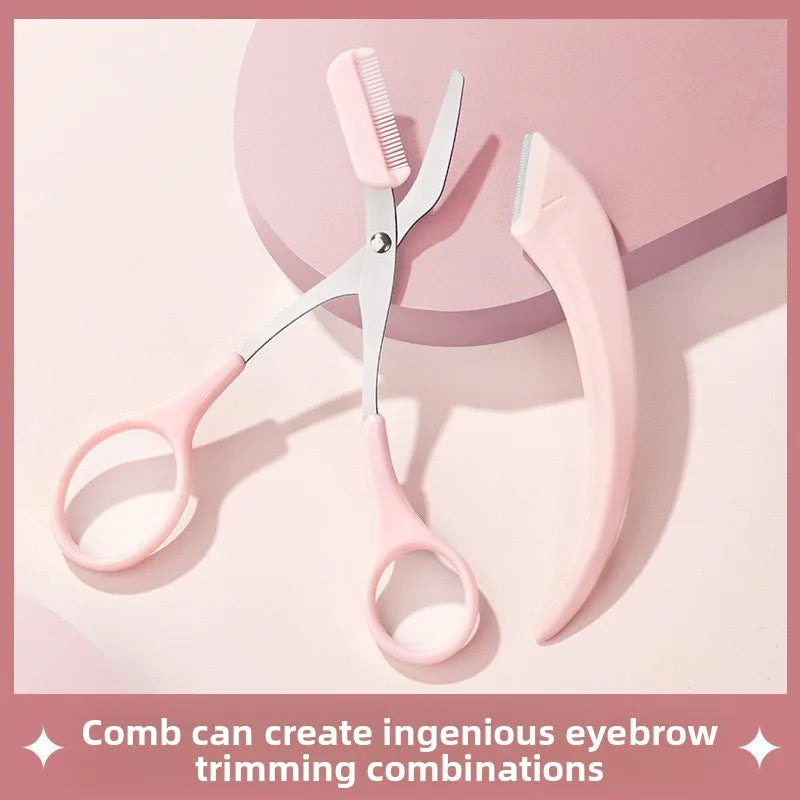Liora — Ensemble de 3 taille-sourcils en acier inoxydable pour un toilettage précis
