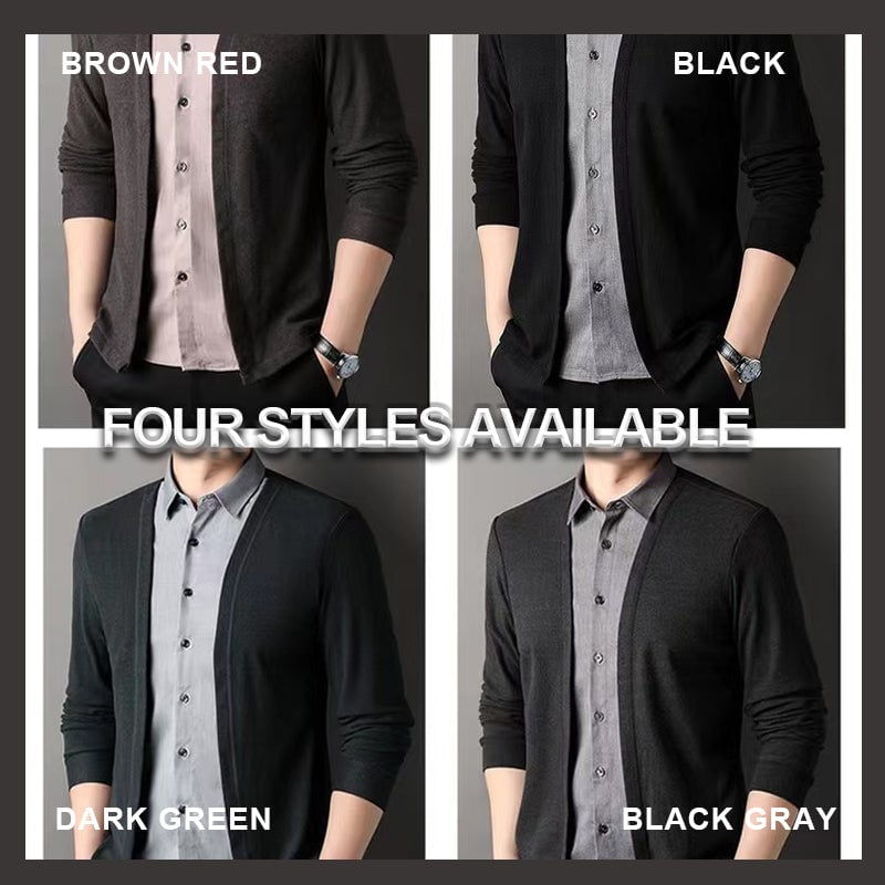 Mens AllureBlend™ Knitted Cardigan — Command Every Room with Effortless Confidence and All-Day Comfort