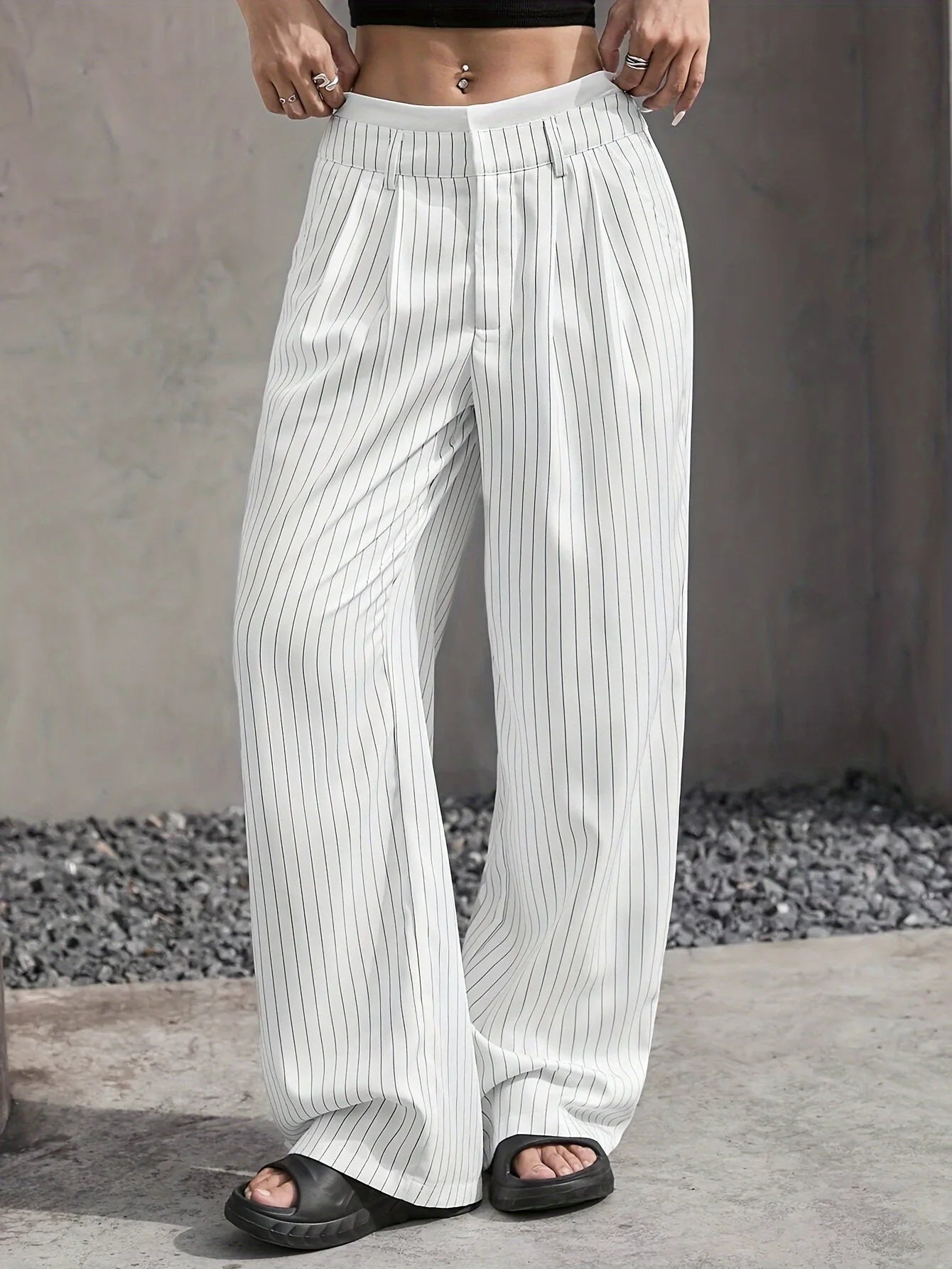 PinstripePower™ — Sculpt Your Curves and Command Every Room with Effortless Style