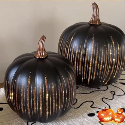 Starry Night Pumpkin Set™ — Enchanting Glow and Timeless Autumn Elegance