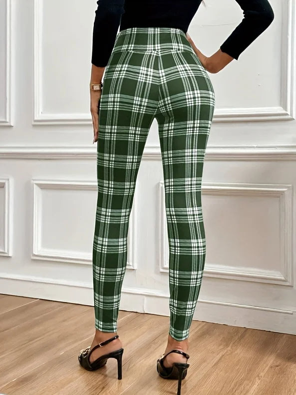 PlaidPower Trousers™ — Sculpt Your Waist and Own Every Room with Effortless Elegance