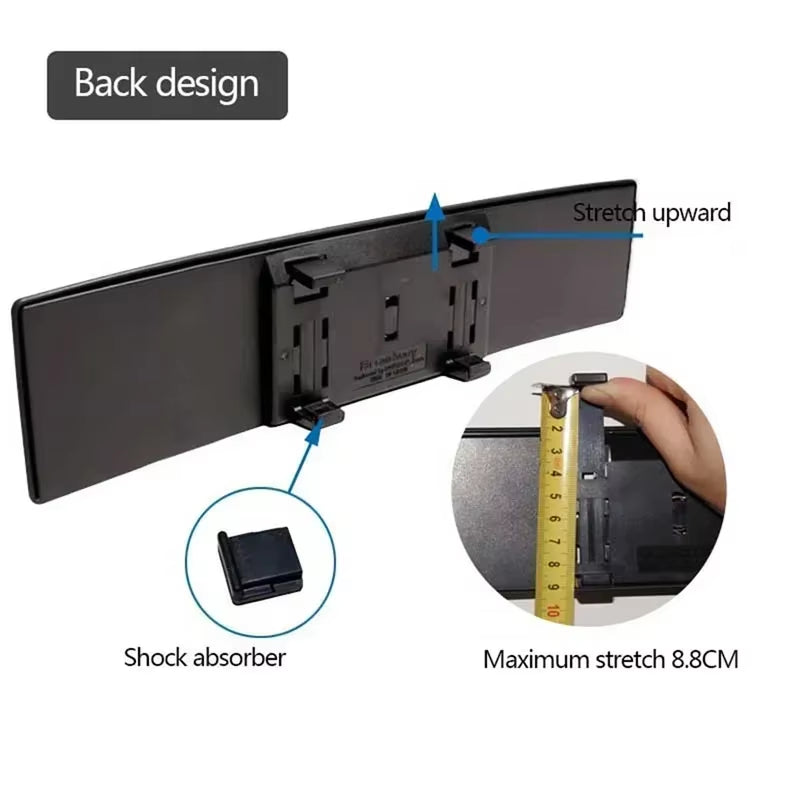 VastraView™ Panoramic Mirror — Own Every Lane with Crystal-Clear, Blind Spot-Free Confidence
