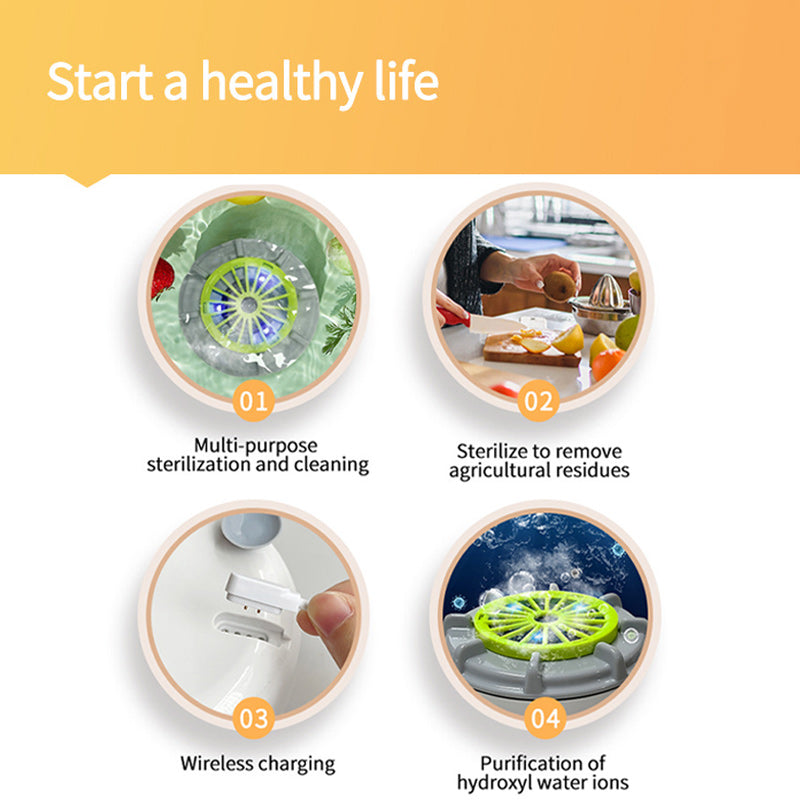 PureClean Portable Fruit and Vegetable Washer — USB-Powered Chemical-Free Cleaner