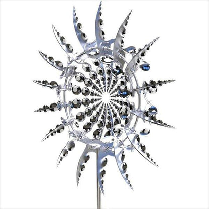 Wind Powered Kinetic Sculpture Magical Metal Windmill