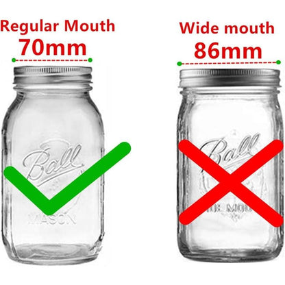 Mason Jar Pourer™ — Master Mess-Free Mixing and Pouring with Total Control