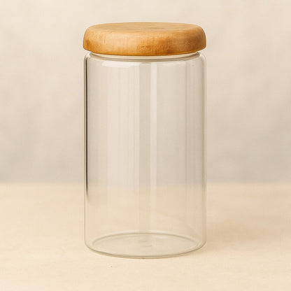 Acacia Glass Kitchen Storage Jar Set™ — Turn Your Pantry Into a Fresh, Elegant Sanctuary Every Day