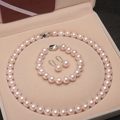 LuxeVera™ Pearl Necklace — Command Every Room with Timeless, Hypnotic Shine