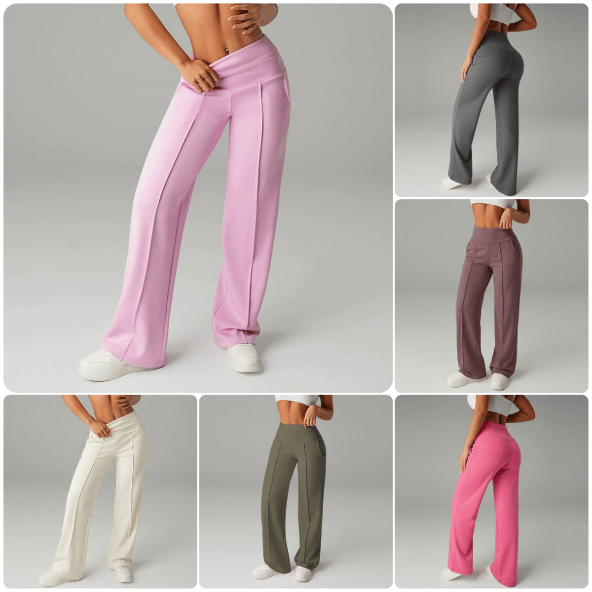 💗LETZTER TAG VERKAUF 50% RABATT⚡50K+ VERKAUFT💕Vionex Damen Schlichte Lockere Gerade Hose