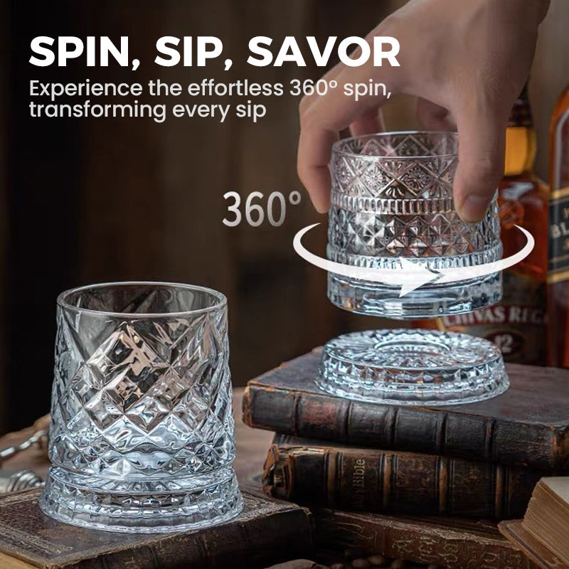 Pahar HypnoSpin pentru Whiskey™ — Aprinde-ți Simțurile cu Fiecare Înghițitură Hipnotizantă