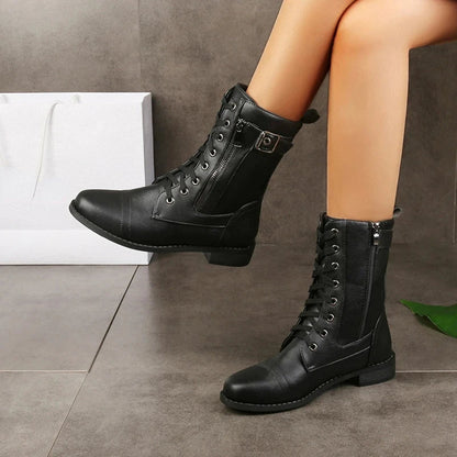 Norla — Premium leren veterlaarzen met all-terrain zool
