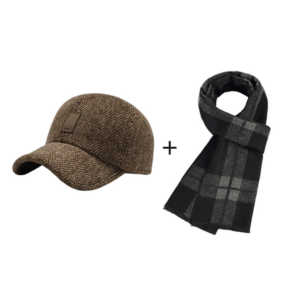 Kairo Hat — Leichte warme Baseballkappe mit Ohrklappen für den Winter